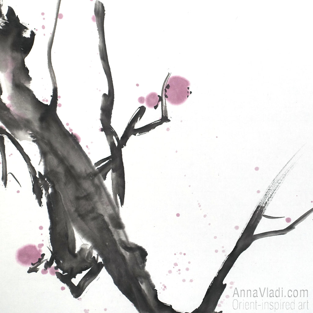 Four Noble Gentlemen Sumi-e X-Large Paintings
