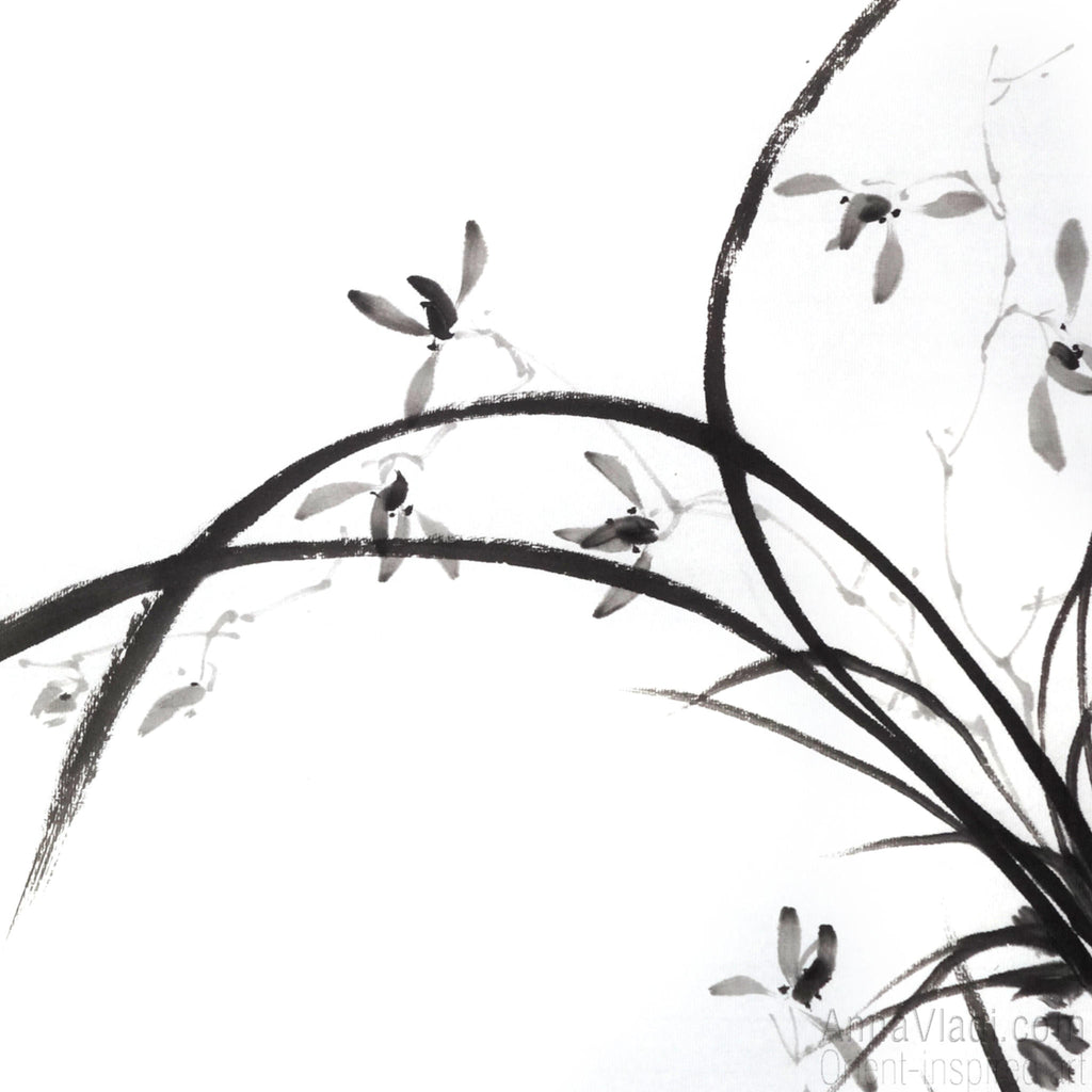 Sumi-e Painting Set: Four Noble Gentlemen