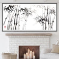 Bamboo sumi-e painting