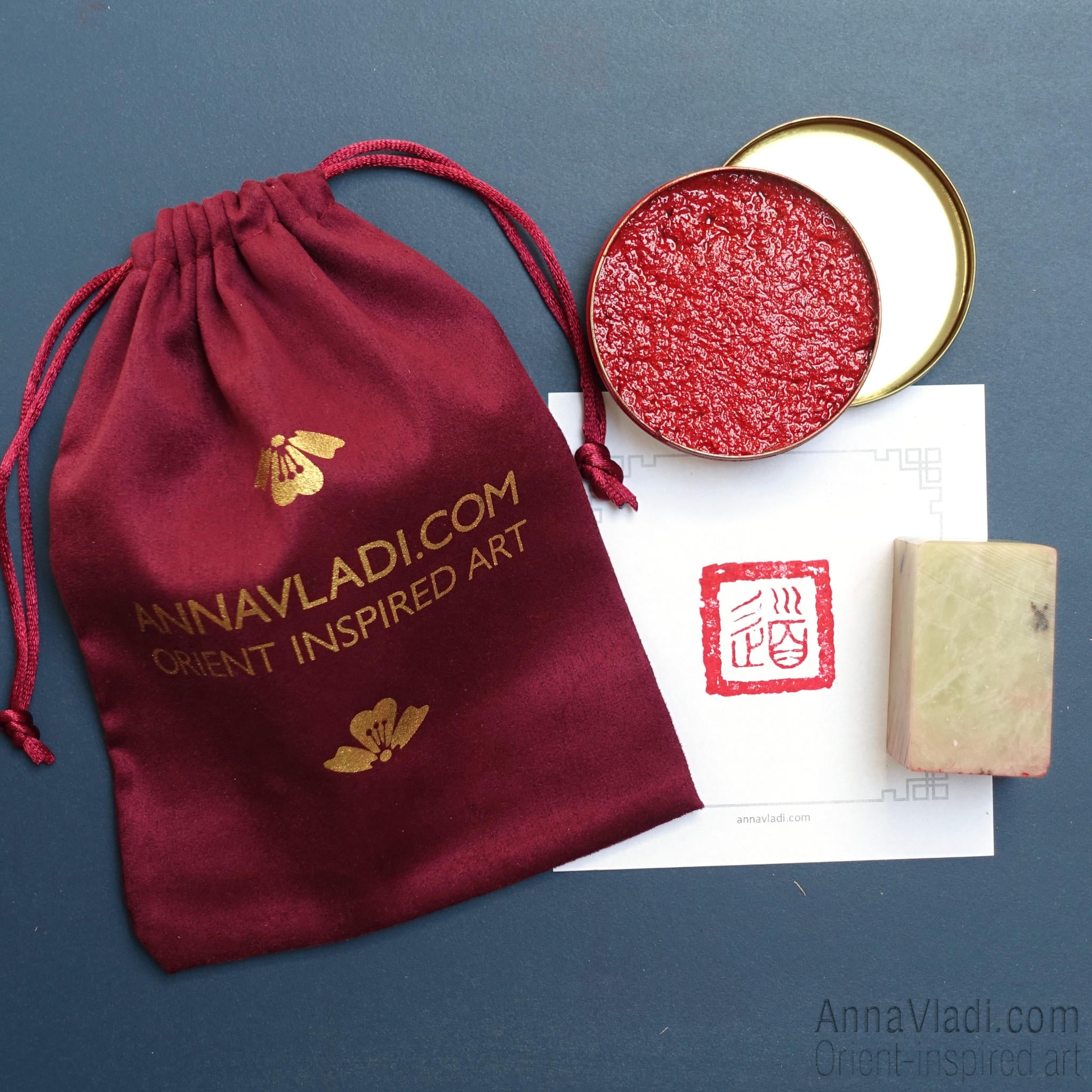 Tao — hand carved artistic Oriental stone seal, also called chop stamp, inkan or hanko