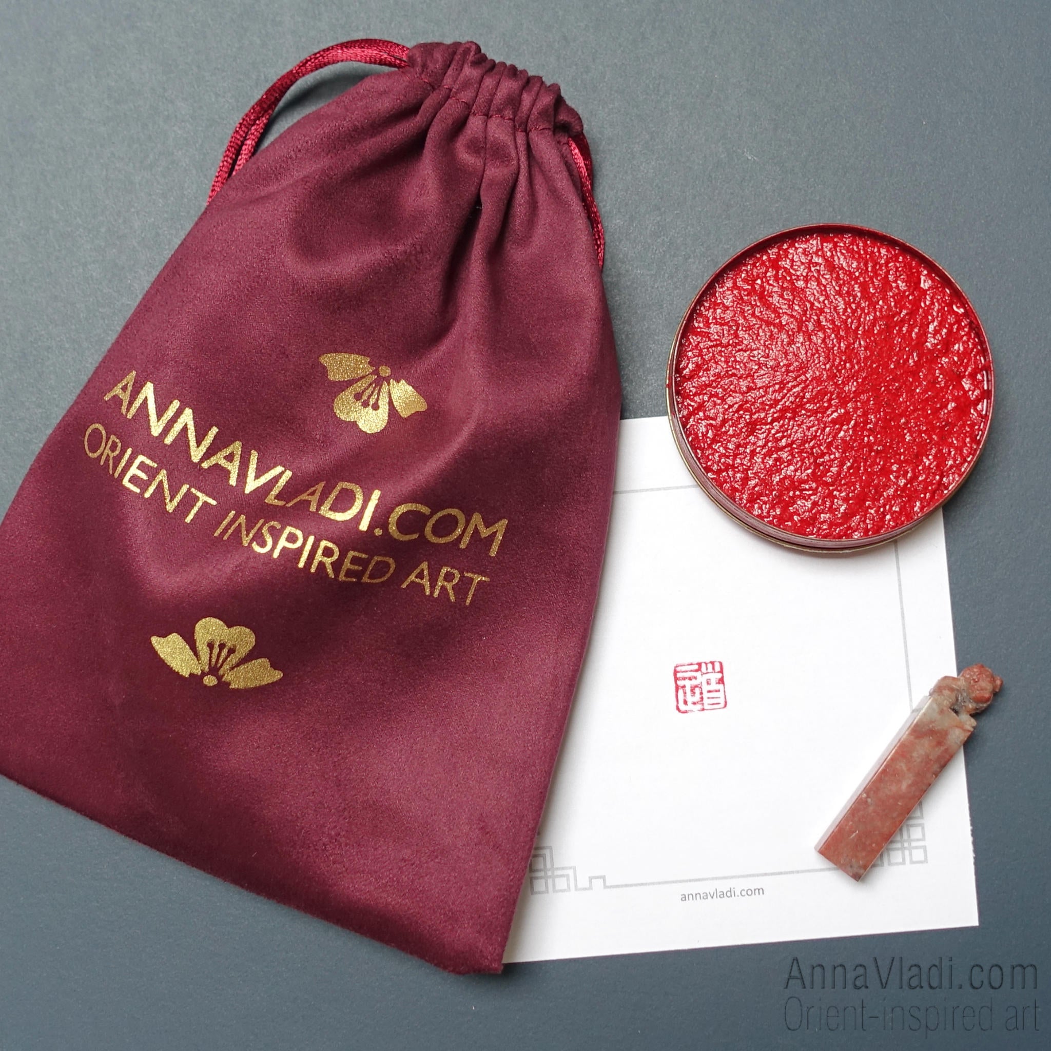 Hand Carved Stone Seal "Tao" (The Way), Taoist Oriental Chop Stamp