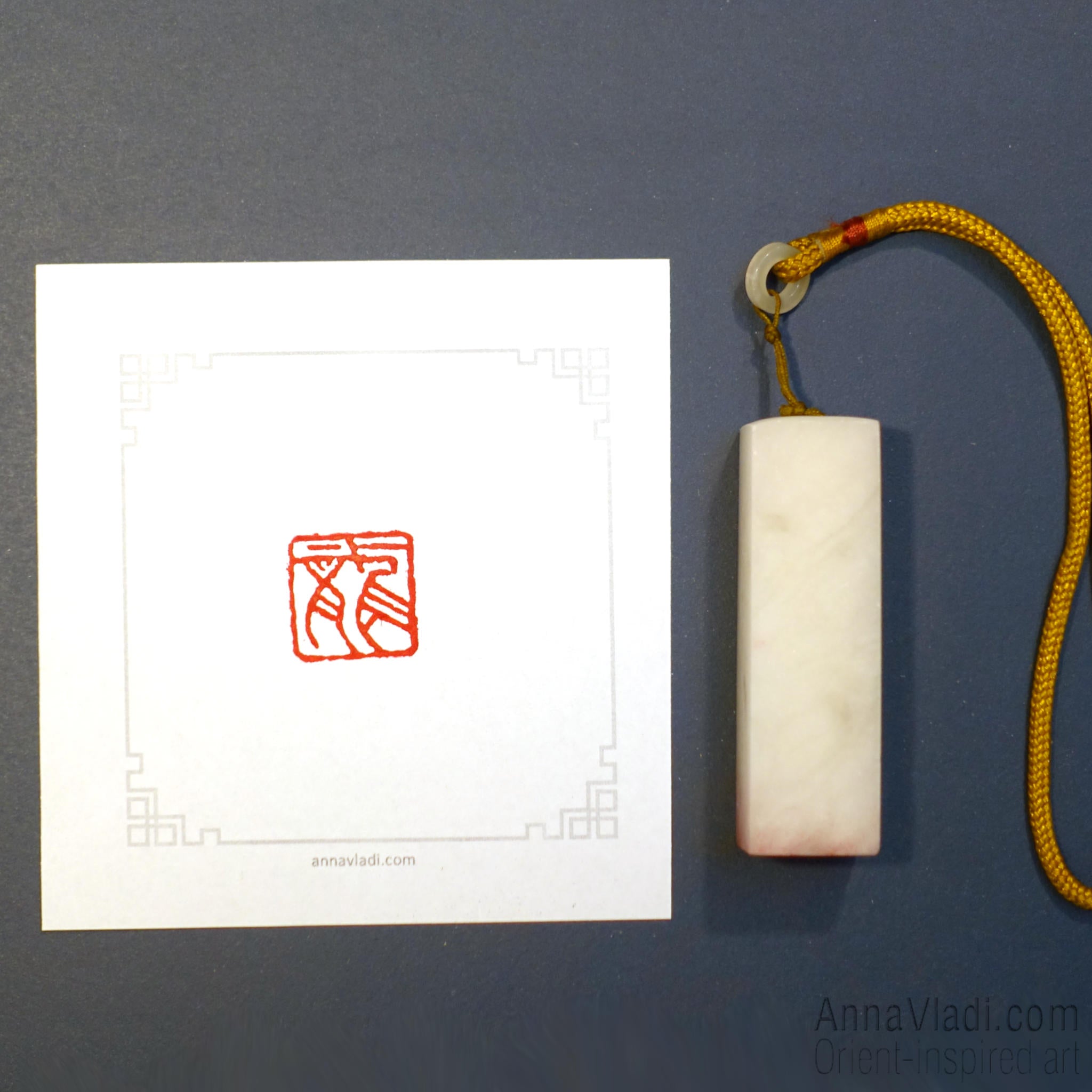 Hand Carved "Dragon" Stone Seal: Oriental Chop Stamp, Inkan, Hanko