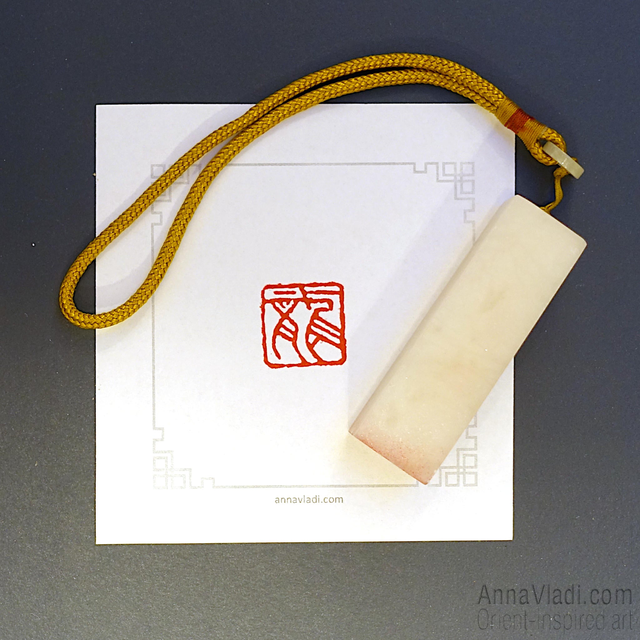 Hand Carved "Dragon" Stone Seal: Oriental Chop Stamp, Inkan, Hanko