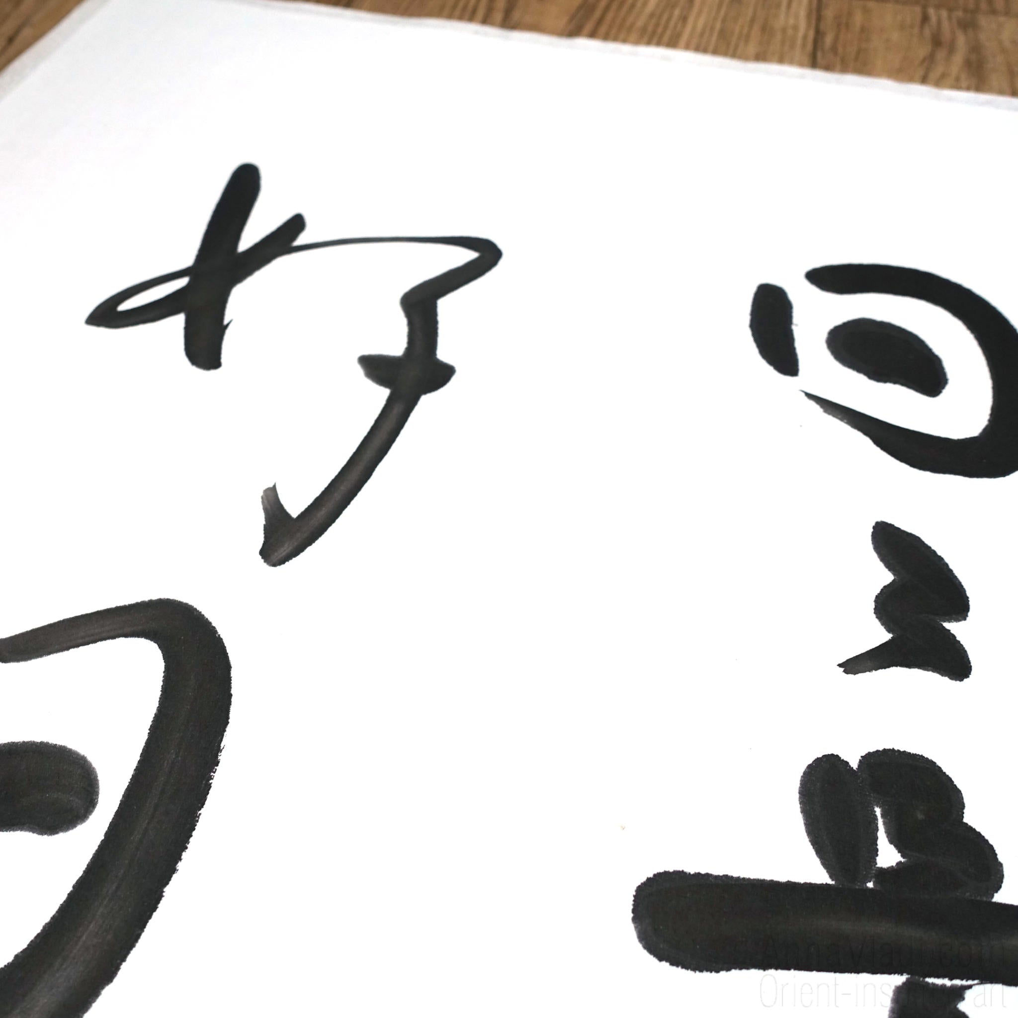 Original Zen Calligraphy "Every Day Is A Good Day" – Japanese Ink Art, Motivation Quote