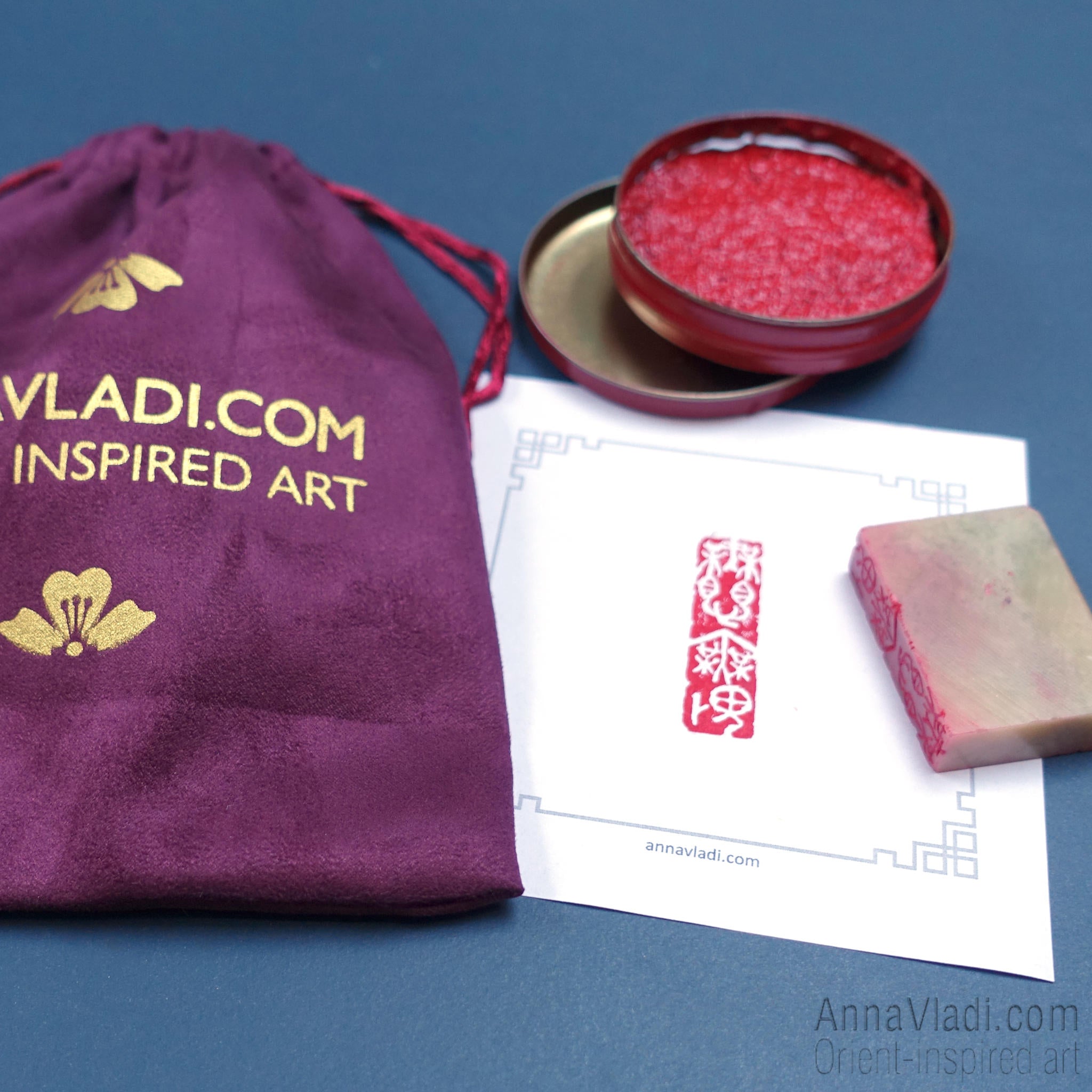 No Fear / Fearless - Hand Carved Stone Seal, Oriental Chop Stamp