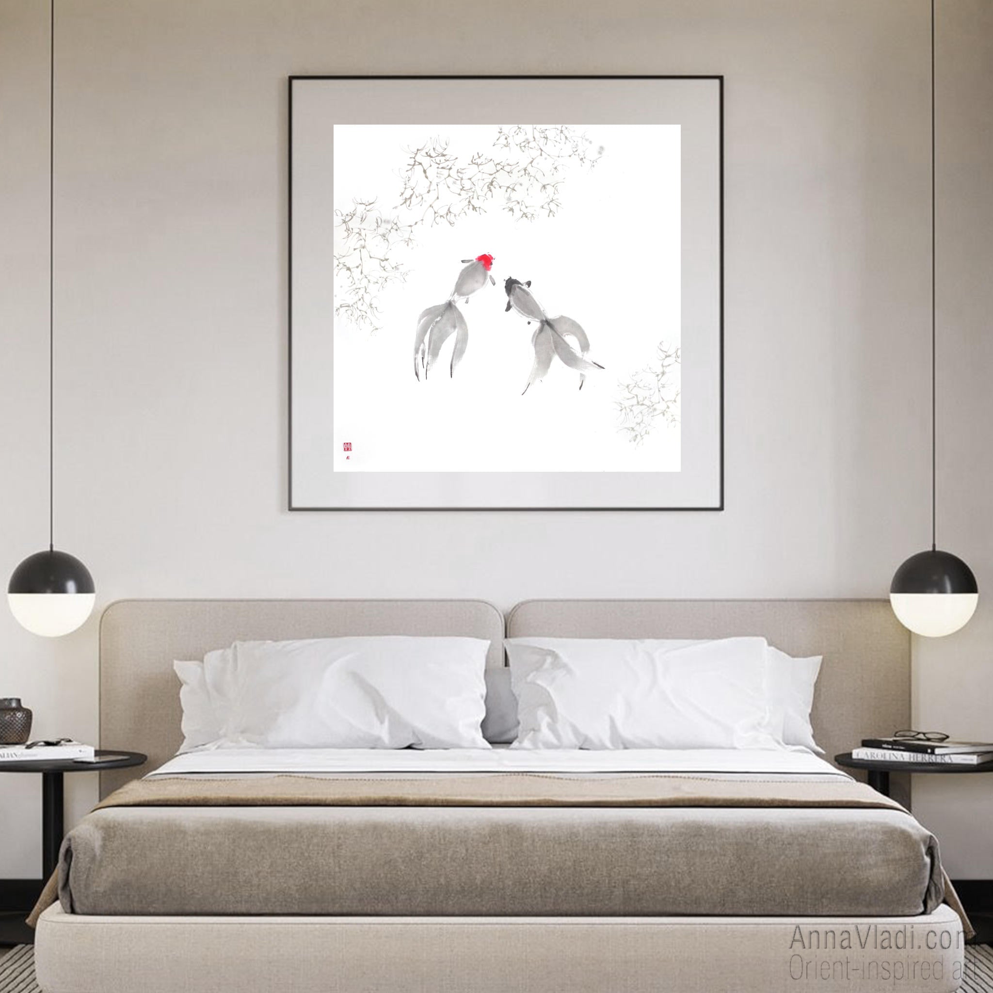 Goldfish — Original sumi-e painting