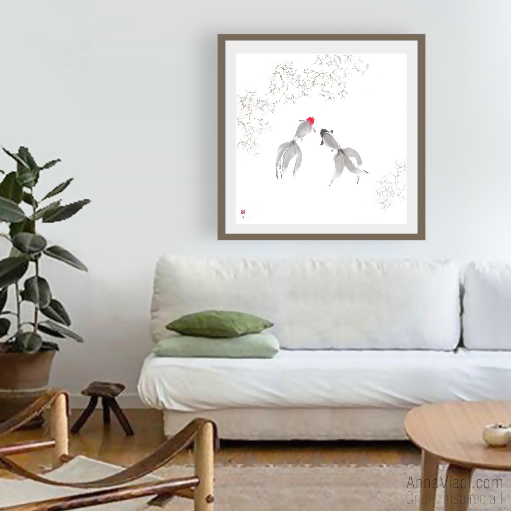Goldfish — Original sumi-e painting