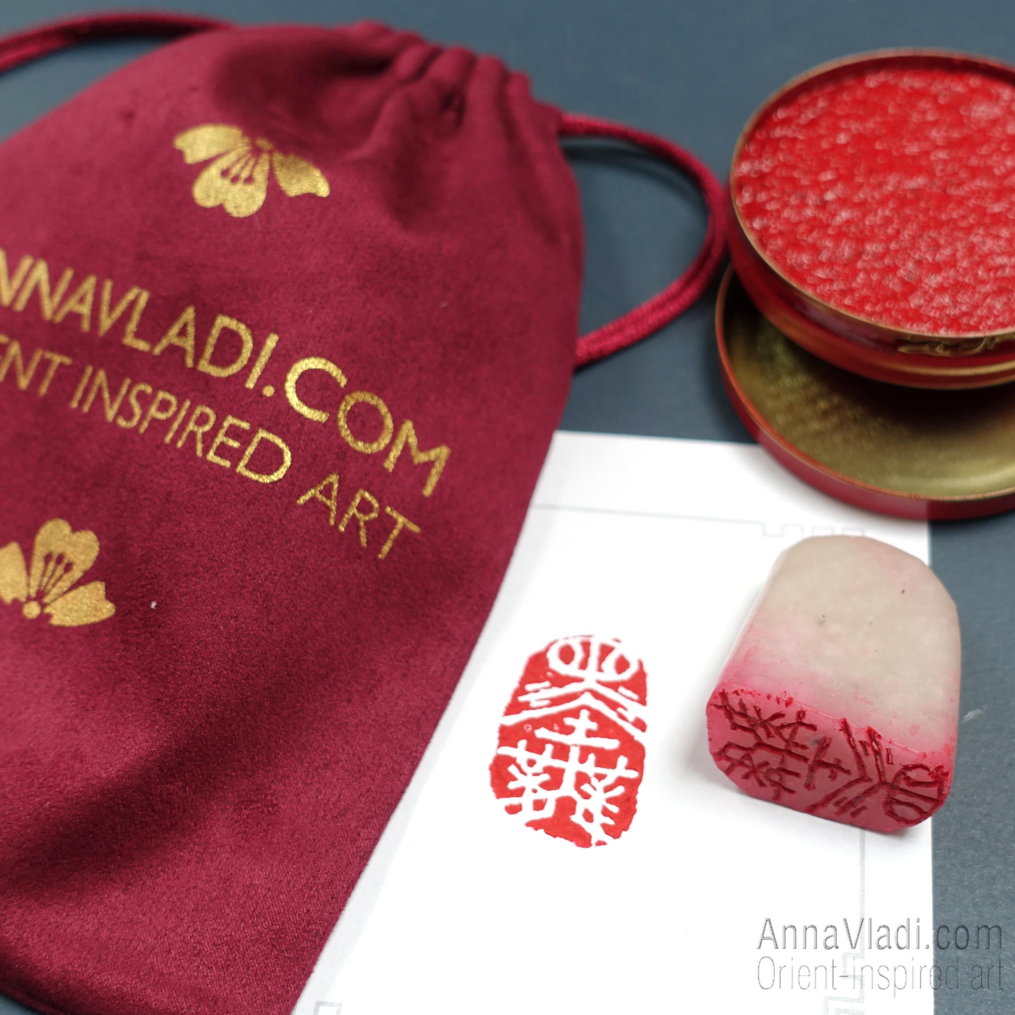 Hand Carved Chinese Seal: "Ink Dances" Calligraphy Stamp