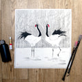 Japanese Crane Painting – Sumi-e Ink Art