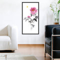 Butterfly and Peony Flower — original painting in Oriental style