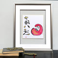 Daruma - Original painting on shikishi board